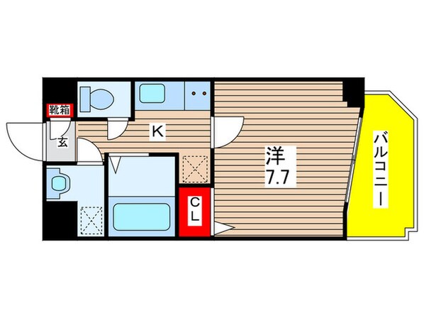 アトネス1604の物件間取画像